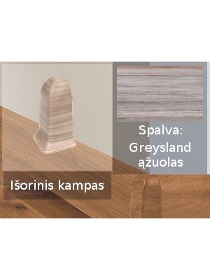 Grindjuostė termoplasto Vox, (88) greysland ąžuolas | Kampas SMART FLEX / IZZI, išorinis Grindjuostė termoplasto Vox, (88) greysland ąžuolas | Kampas SMART FLEX / IZZI, išorinis