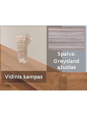 Grindjuostė termoplasto Vox, (88) greysland ąžuolas | Kampas SMART FLEX / IZZI vidinis