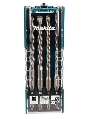 Grąžtų Komplektas Makita 6 mm, 8 mm, 10 mm, 12 mm x 160 mm
