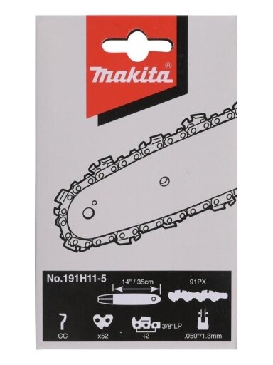 Grandininių pjūklų grandinė MAKITA 191H11-5, 1,3 mm, 3/8",52