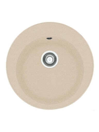Granitinė plautuvė Franke Ronda, ROG 610-41, užkemšamas ventilis, Beige Granitinė plautuvė Franke Ronda, ROG 610-41, užkemšamas ventilis, Beige