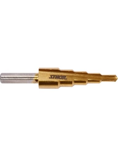 Grąžtas metalui pakopinis HSS 4-12mm Sthor | 4; 6; 8; 10; 12mm