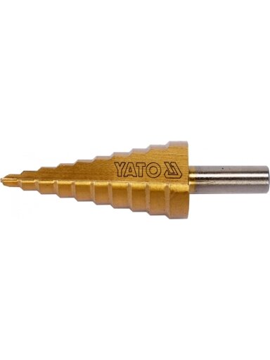 Grąžtas metalui pakopinis HSS 4-22mm Yato | 4; 6; 8; 10; 12; 14; 16; 18; 20; 22mm