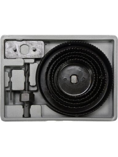 Grąžtų apvalių medžiu rinkinys Vorel | 64-127mm, 8vnt.