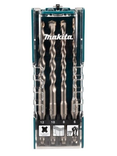 Grąžtų Komplektas Makita 6 mm, 8 mm, 10 mm, 12 mm x 160 mm
