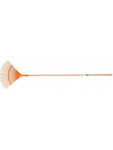 Grėblys vejai su kotu Flo | 150cm, 400mm 21 dantys Grėblys vejai su kotu Flo | 150cm, 400mm 21 dantys