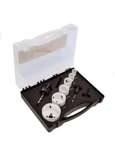 Gręžimo karūnų komplektas MAKITA D-47139, 9 vnt.