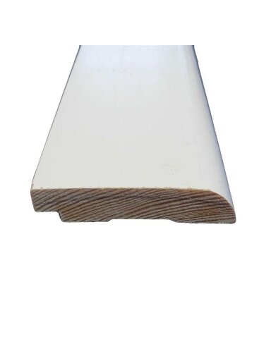 Grindjuostė, balta, 16 x 95 x 2700 mm