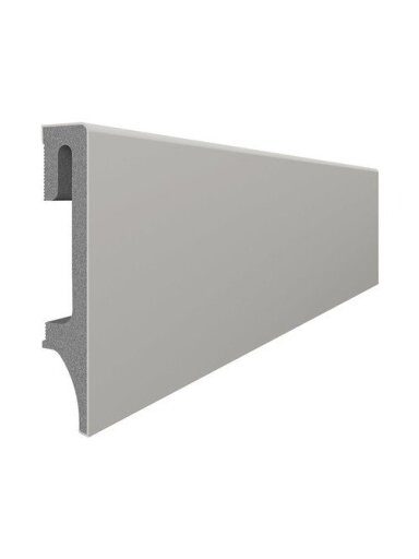 Grindjuostė ESPUMO (ESP203) pilka | 80mm, 2.4m Grindjuostė ESPUMO (ESP203) pilka | 80mm, 2.4m