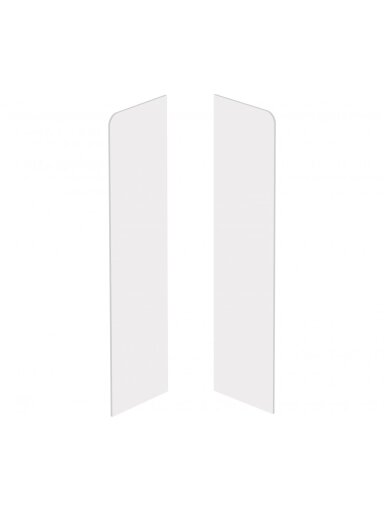 Grindjuostė MDF EVERA (EV101) balta | (lipnūs užbaigimai) 2 vnt.