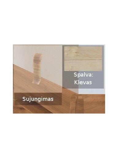 Grindjuostė termoplasto Vox, (04) klevas | Sujungimas SMART FLEX / IZZI