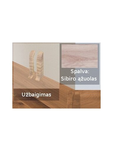 Grindjuostė termoplasto Vox, (101) sibiro ąžuolas | Užbaigimas SMART FLEX / IZZI, dešininis; kairinis