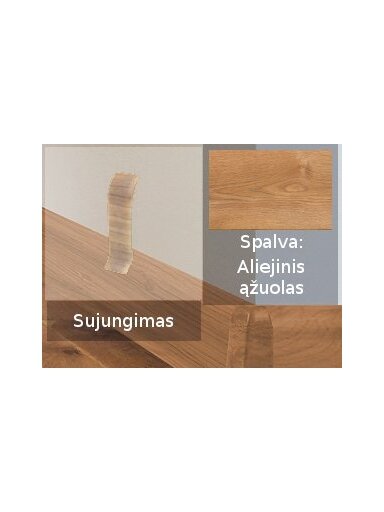 Grindjuostė termoplasto Vox, (105) aliejinis ąžuolas | Sujungimas SMART FLEX / IZZI
