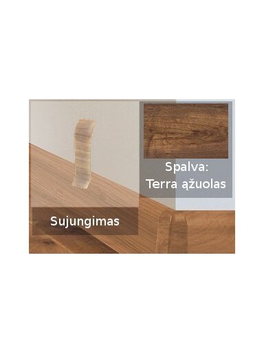 Grindjuostė termoplasto Vox, (107) ąžuolas terra | Sujungimas SMART FLEX / IZZI