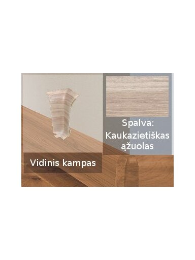 Grindjuostė termoplasto Vox, (108) Kaukazietiškas ąžuolas | Kampas SMART FLEX / IZZI vidinis
