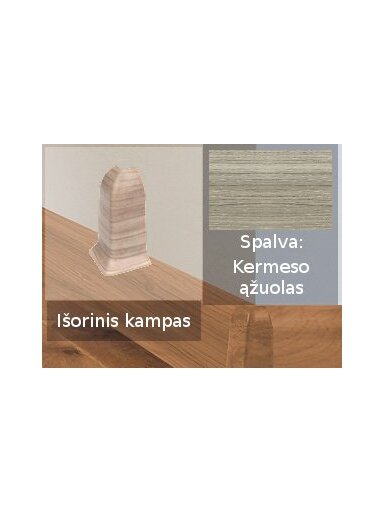 Grindjuostė termoplasto Vox, (109) kermeso ąžuolas | Kampas SMART FLEX / IZZI, išorinis