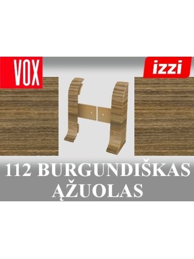 Grindjuostė termoplasto Vox, (112) burgundiškas ąžuolas | Užbaigimas SMART FLEX / IZZI, dešininis; kairinis