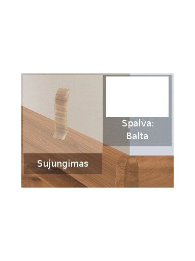 Grindjuostė termoplasto Vox, (113) Balta | Sujungimas SMART FLEX / IZZI
