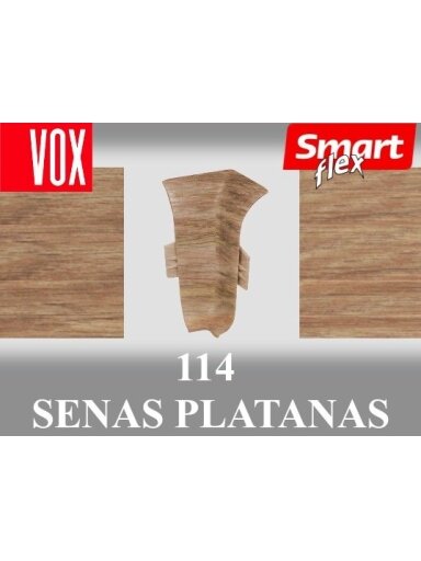 Grindjuostė termoplasto Vox, (114) senas platanas | Kampas SMART FLEX / IZZI vidinis
