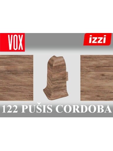 Grindjuostė termoplasto Vox, (122) pušis cordoba | Kampas SMART FLEX / IZZI, išorinis
