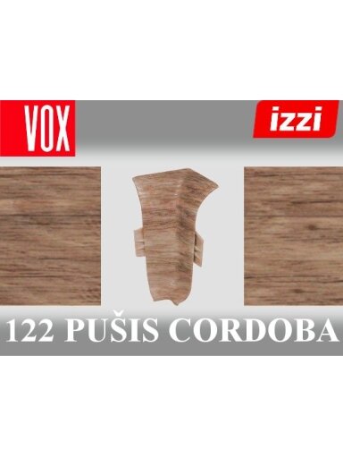 Grindjuostė termoplasto Vox, (122) pušis cordoba | Kampas SMART FLEX / IZZI vidinis