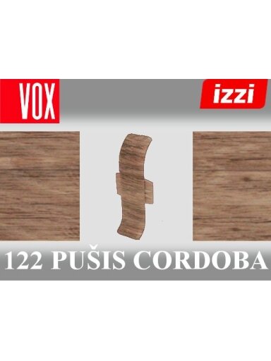 Grindjuostė termoplasto Vox, (122) pušis cordoba | Sujungimas SMART FLEX / IZZI