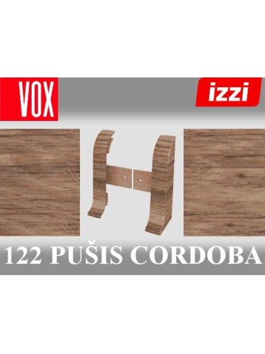 Grindjuostė termoplasto Vox, (122) pušis cordoba | Užbaigimas SMART FLEX / IZZI, dešininis; kairinis