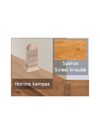 Grindjuostė termoplasto Vox, (24) šviesi kriaušė | Kampas SMART FLEX / IZZI, išorinis