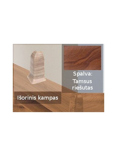 Grindjuostė termoplasto Vox, (28) tamsus riešutas | Kampas SMART FLEX / IZZI, išorinis