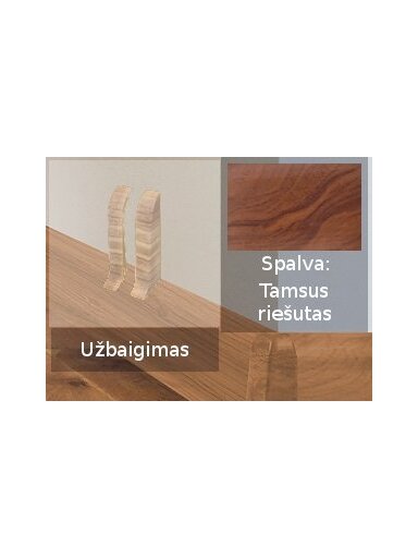 Grindjuostė termoplasto Vox, (28) tamsus riešutas | Užbaigimas SMART FLEX / IZZI, dešininis; kairinis