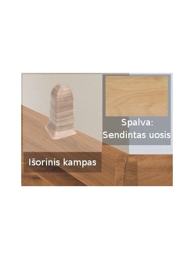 Grindjuostė termoplasto Vox, (34) sendintas uosis | Kampas SMART FLEX / IZZI, išorinis
