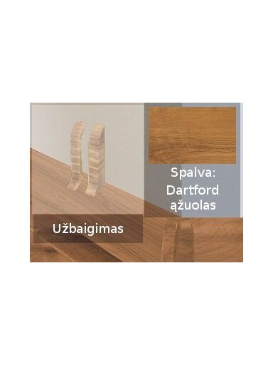 Grindjuostė termoplasto Vox, (44) dartford ąžuolas | Užbaigimas SMART FLEX / IZZI, dešininis; kairinis