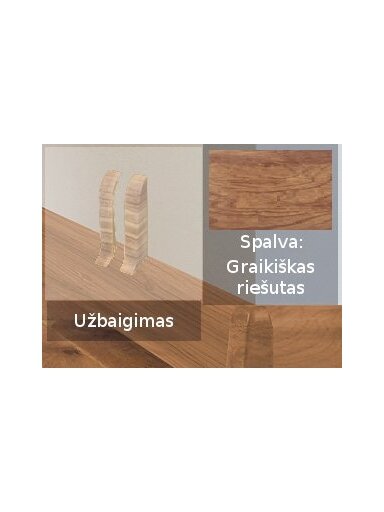 Grindjuostė termoplasto Vox, (46) graikiškas riešutas | Užbaigimas SMART FLEX / IZZI, dešininis; kairinis