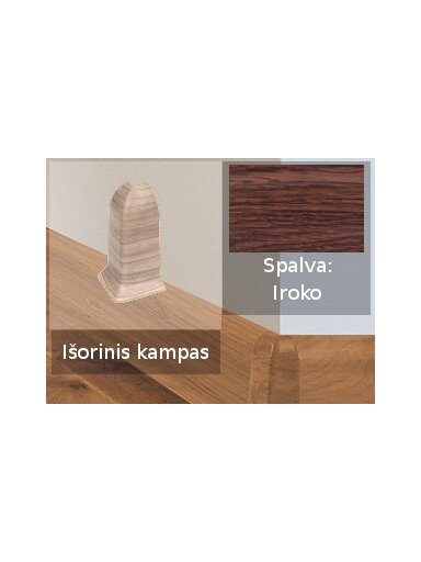 Grindjuostė termoplasto Vox, (50) iroko | Kampas SMART FLEX / IZZI, išorinis