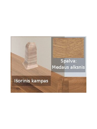 Grindjuostė termoplasto Vox, (59) medaus alksnis | Kampas SMART FLEX / IZZI, išorinis