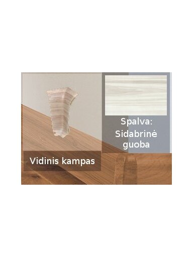 Grindjuostė termoplasto Vox, (71) sidabrinė guoba | Kampas SMART FLEX / IZZI vidinis