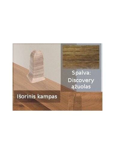 Grindjuostė termoplasto Vox, (76) discovery ąžuolas | Kampas SMART FLEX / IZZI, išorinis