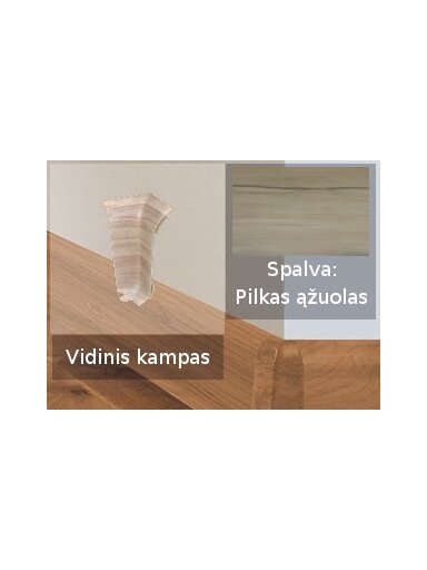 Grindjuostė termoplasto Vox, (78) pilkas ąžuolas | Kampas SMART FLEX / IZZI vidinis
