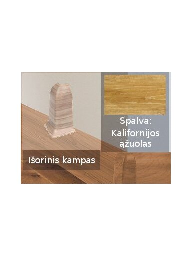 Grindjuostė termoplasto Vox, (85) kalifornijos ąžuolas | Kampas SMART FLEX / IZZI, išorinis