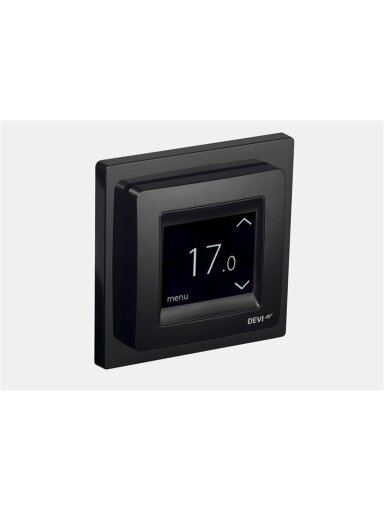 Grindų termostatas DEVIreg Touch 140F1069, 16A juodas
