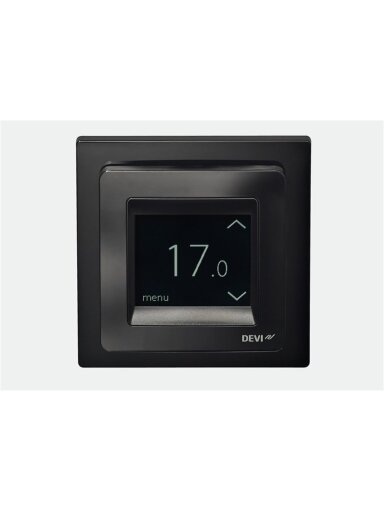 Grindų termostatas DEVIreg Touch 140F1069, 16A juodas