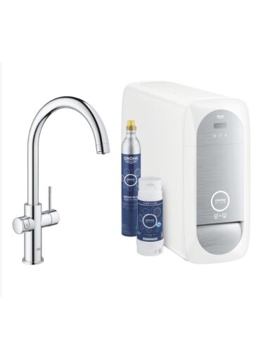 GROHE Blue Home vienavirtis C formos maišytuvas su filtravimo sistema, chromo sp. GROHE Blue Home vienavirtis C formos maišytuvas su filtravimo sistema, chromo sp.