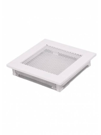 Grotelės židiniui HEARTH, baltos, 170 x 170 mm