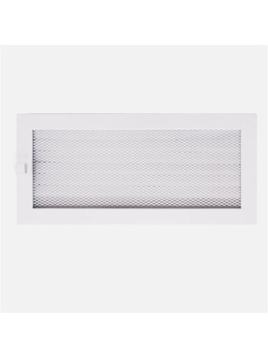 Grotelės židiniui HEARTH, baltos, 170 x 370 mm