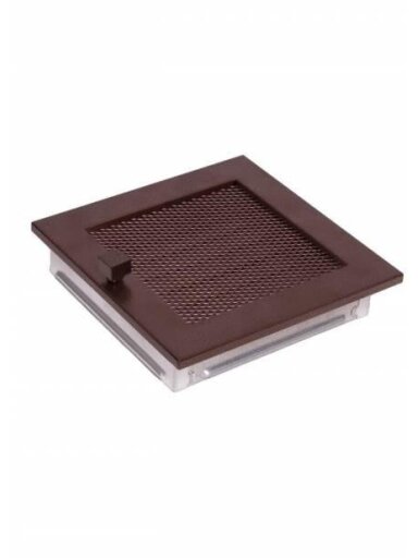 Grotelės židiniui HEARTH, vario spalvos, 170 x 170 mm