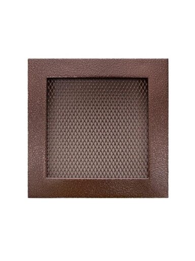 Grotelės židiniui HEARTH, vario spalvos, 170 x 170 mm