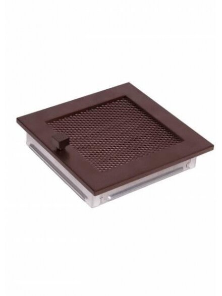 Grotelės židiniui HEARTH, vario spalvos, 170 x 170 mm 1