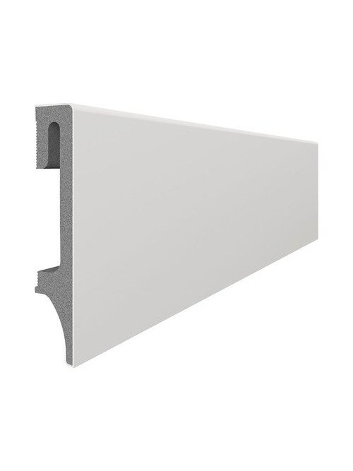 Grindjuostė ESPUMO (ESP202) šviesiai pilka | 80mm, 2.4m Grindjuostė ESPUMO (ESP202) šviesiai pilka | 80mm, 2.4m