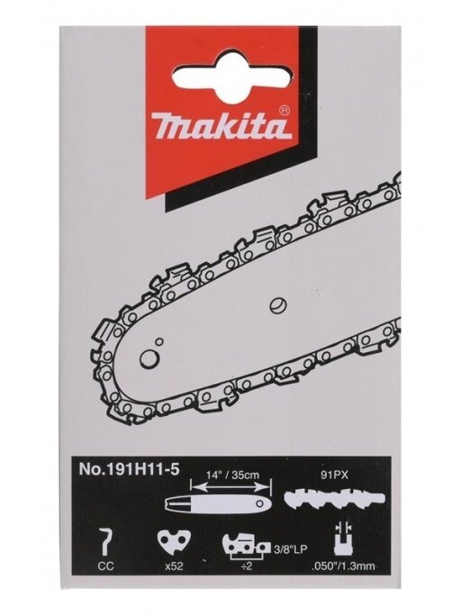 Grandininių pjūklų grandinė MAKITA 191H11-5, 1,3 mm, 3/8",52 1 Grandininių pjūklų grandinė MAKITA 191H11-5, 1,3 mm, 3/8",52 1