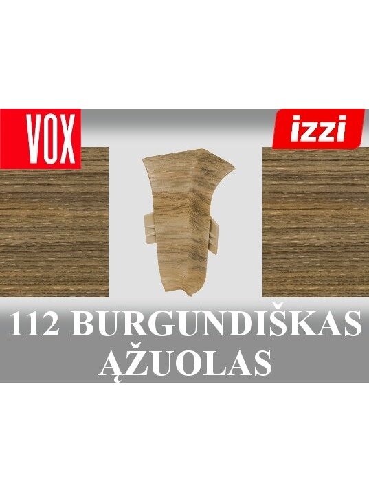 Grindjuostė termoplasto Vox, (112) burgundiškas ąžuolas | Kampas SMART FLEX / IZZI vidinis